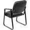 Global Industrial Interion Reception Chair, Black Seat, Fixed, Vinyl Seat 250787BK - alternate 5